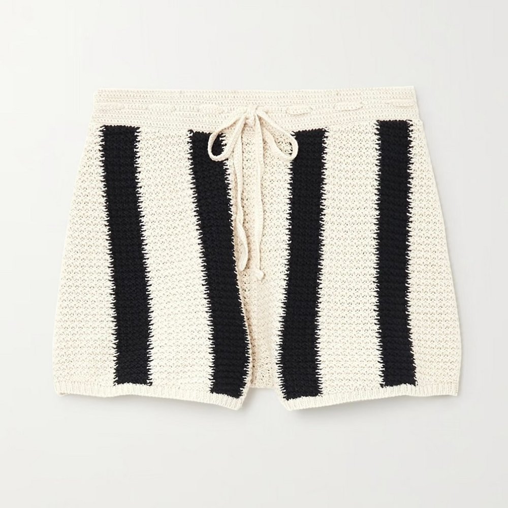 Polo Ralph Lauren Striped Crochet Shorts
